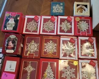 Lenox Christmas ornaments
