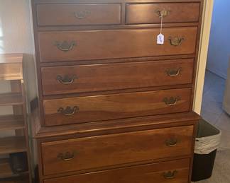 Thomasville solid cherry chest of drawers.