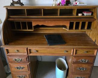 Vintage Roll Top Desk 