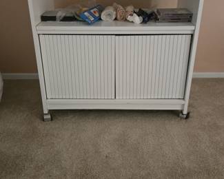 Vintage Wicker Cabinet