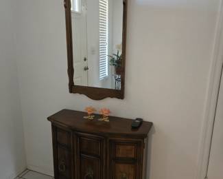 Antique Entry Cabinet 