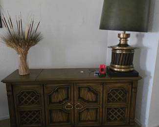 Mid-Century Stereo Console Record Player 