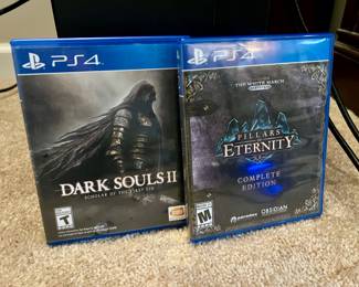 Empty PS4 cases - Dark Souls ll -- Pillars of Eternity