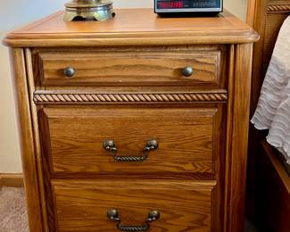 Nightstand - Arbek 4 pc bedroom set - Queen bed, nightstand, dresser, and wardrobe