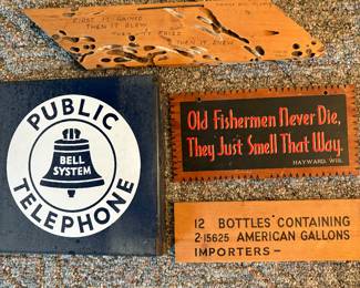 Bell System Public Telephone Sign 
