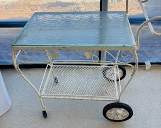 Mobile bar.  Just push to your chair of choice.