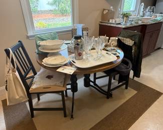 KITCHEN TABLE & 2 CHAIRS