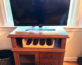 tv and tv cabinet