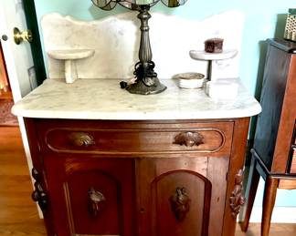 marble top victorian wash stand