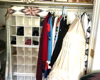 shoe organizers, cashmere sweaters