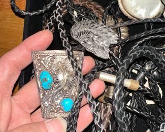 Bolo Ties Turquoise Sterling Silver