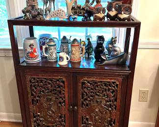 carved Asian cabinet