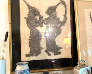 Thai Temple Rubbing on Rice Paper MCM