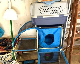 cat carrier and play station