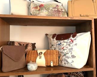 Hand bags, Kate Space, Longchamp, Vintage bags