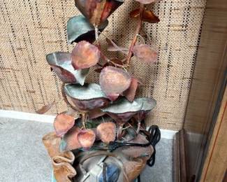 Copper fountain, one of many fountains