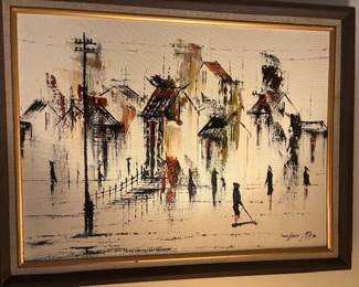 Chen Mao (1942 - 2011) Untitled, 18" x 24", 20" x 26" framed