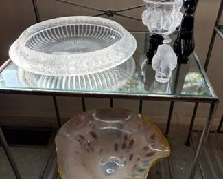 Lalique and Baccarat art glass