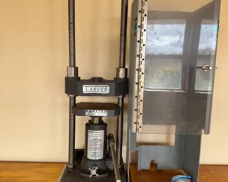 Carver hydraulic test press (note - must be removed from 2nd floor - very heavy - bring help)