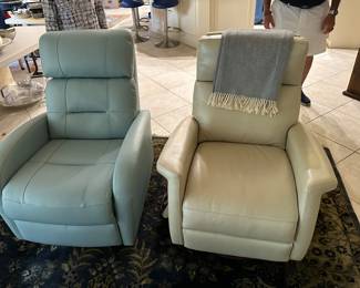 Two leather recliners