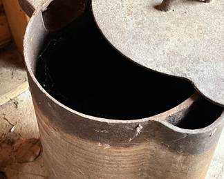 Wood or Coal Powered Water Tank Heater for Cattle