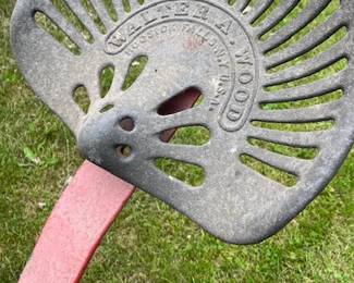 Walter A. Wood Cast Iron Farm Implement Seat
