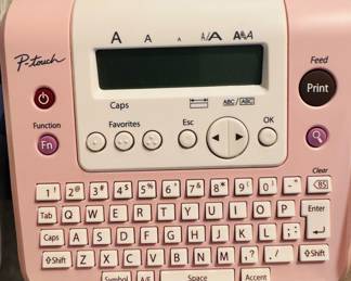 Brother PT1280 P-Touch Label Printer (Pink)