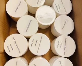 Salves lotions, creams, and butters made with essential oils
