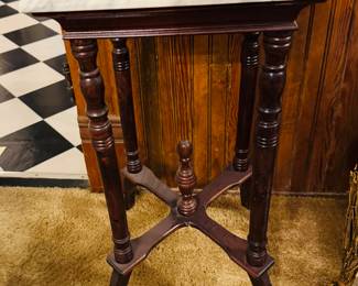 Marble top Victorian side table