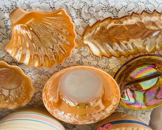 Carnival glass collection