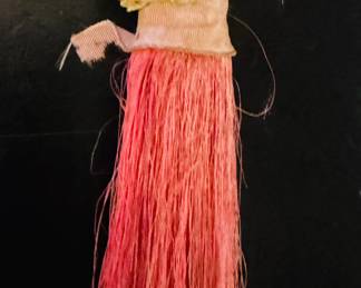 
Vintage half doll porcelain with brush