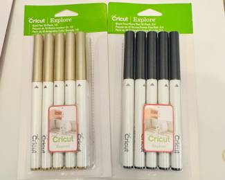 Cricut gold, and black markers