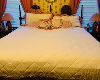 Mediterranean king bed