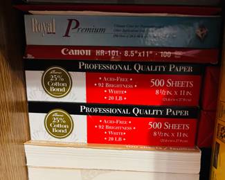 So much office, paper of all sorts and sizes