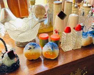 Collection of salt and pepper shakers vintage