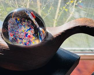 Paperweight with stand made in Finland