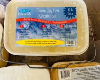 Clear, glycerin soaps