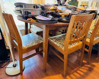 Kitchen table, and chairs