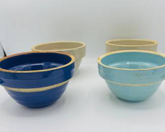 Vintage milk bowls