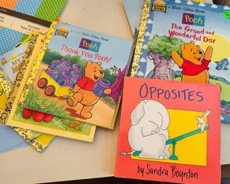 Lots of kids, books and activity books