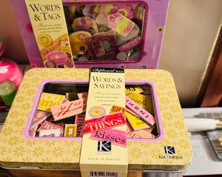 Words and tags new in box