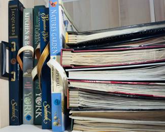 Lots of wallpaper books vintage