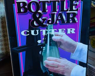Bottle and jar, cutter and supplies