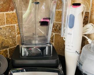 
Vitamix and Braun  
Stick blender