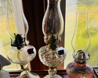 Vintage oil lamps