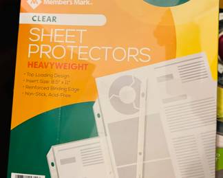 Lots of sheet protectors, new in box