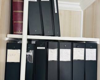 Lots of notebooks with craft ideas and instructions