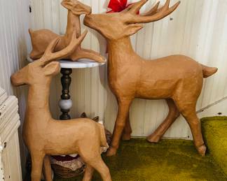 
Papier-mâché deer