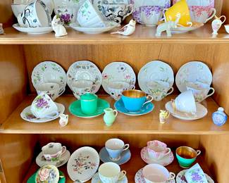 37 Vintage Porcelain Teacup and Saucer Collection -Fine China