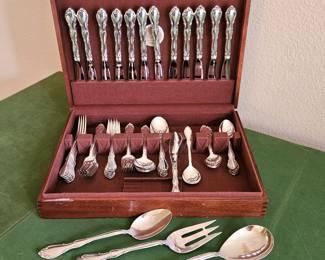 Vintage Towle Sterling Silver Flatware Set 66 Pcs w/ Case – 12 Place Settings + Serving Pieces